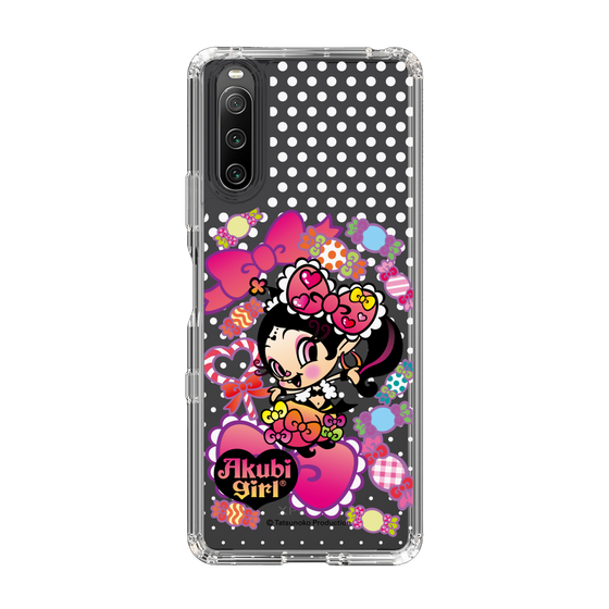 スリムプロテクションケース［ アクビガール - キャンディーリボン ］