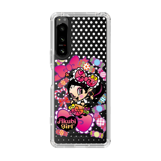 スリムプロテクションケース［ アクビガール - キャンディーリボン ］