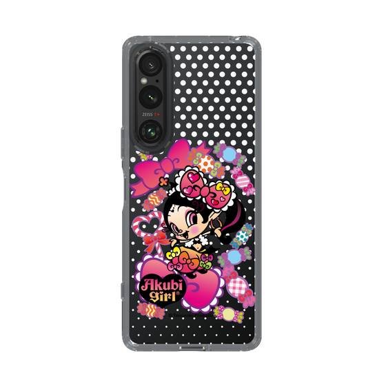 スリムプロテクションケース［ アクビガール - キャンディーリボン ］