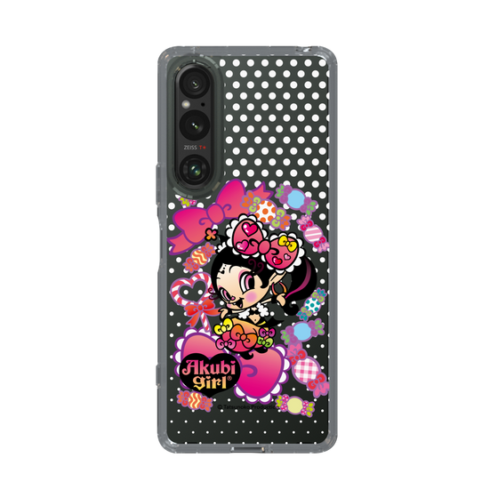 スリムプロテクションケース［ アクビガール - キャンディーリボン ］