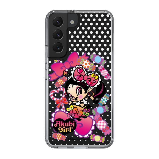 スリムプロテクションケース［ アクビガール - キャンディーリボン ］
