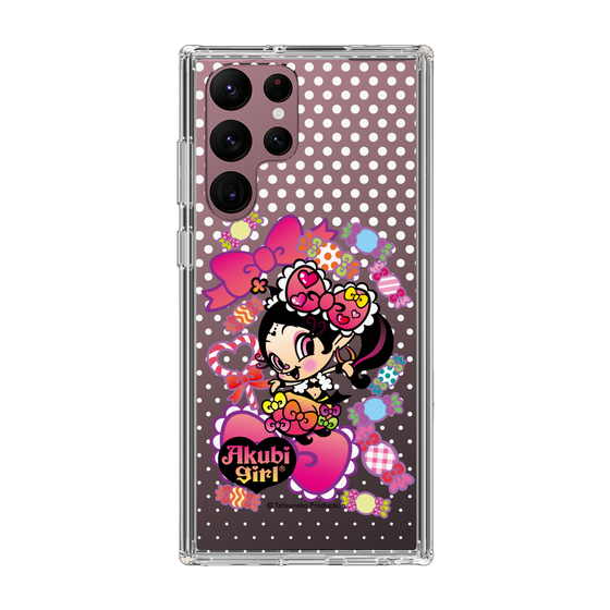 スリムプロテクションケース［ アクビガール - キャンディーリボン ］