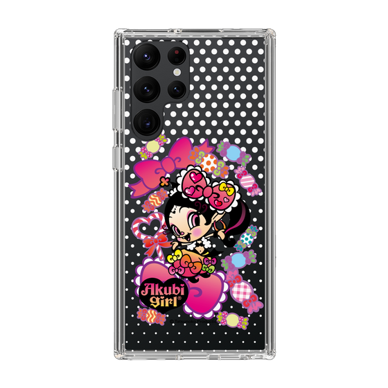 スリムプロテクションケース［ アクビガール - キャンディーリボン ］