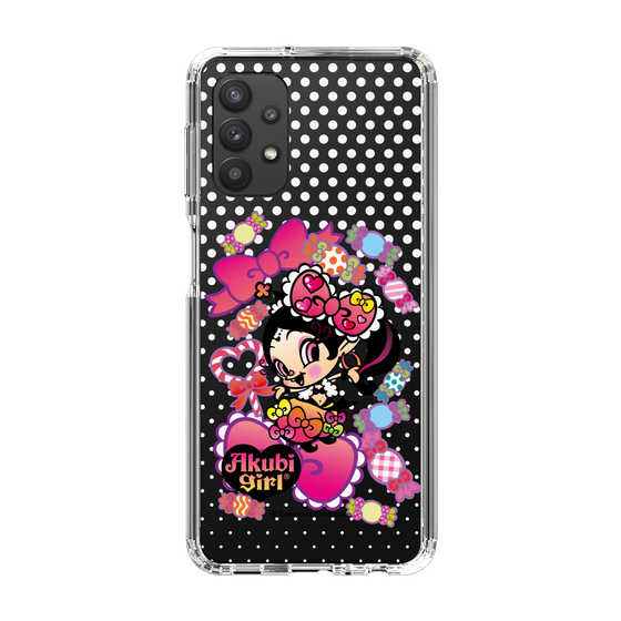 スリムプロテクションケース［ アクビガール - キャンディーリボン ］