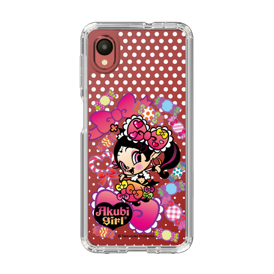 スリムプロテクションケース［ アクビガール - キャンディーリボン ］