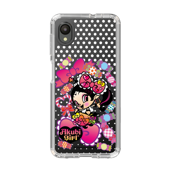 スリムプロテクションケース［ アクビガール - キャンディーリボン ］