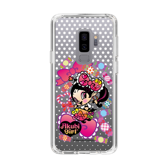 スリムプロテクションケース［ アクビガール - キャンディーリボン ］