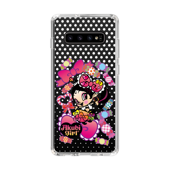 スリムプロテクションケース［ アクビガール - キャンディーリボン ］
