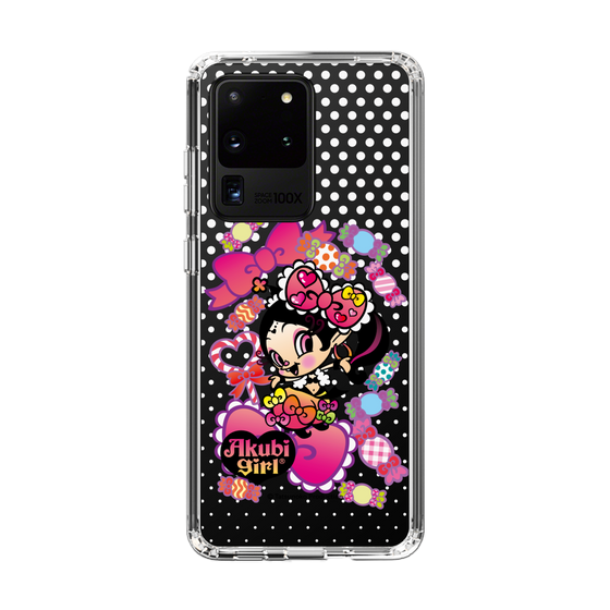 スリムプロテクションケース［ アクビガール - キャンディーリボン ］