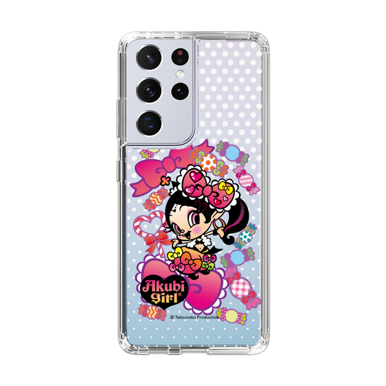 スリムプロテクションケース［ アクビガール - キャンディーリボン ］