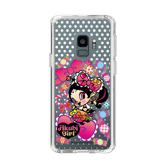 スリムプロテクションケース［ アクビガール - キャンディーリボン ］