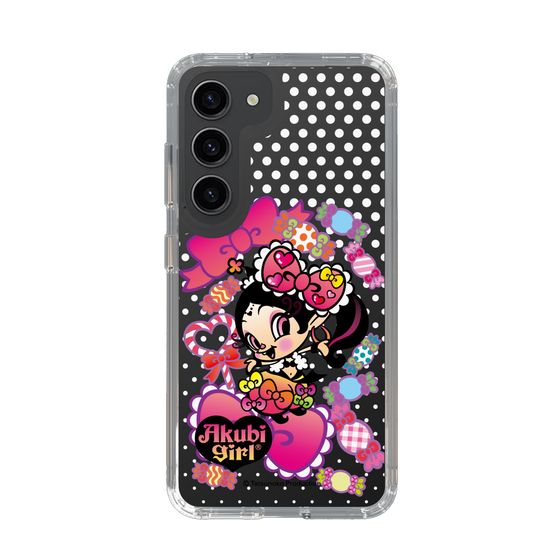 スリムプロテクションケース［ アクビガール - キャンディーリボン ］