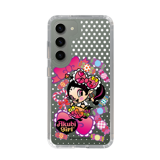 スリムプロテクションケース［ アクビガール - キャンディーリボン ］