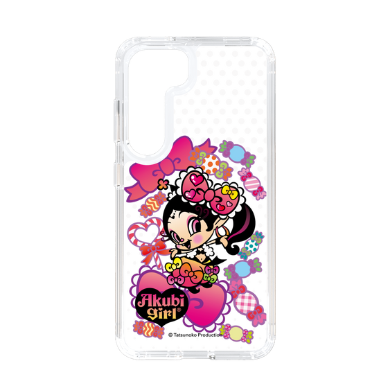 スリムプロテクションケース［ アクビガール - キャンディーリボン ］