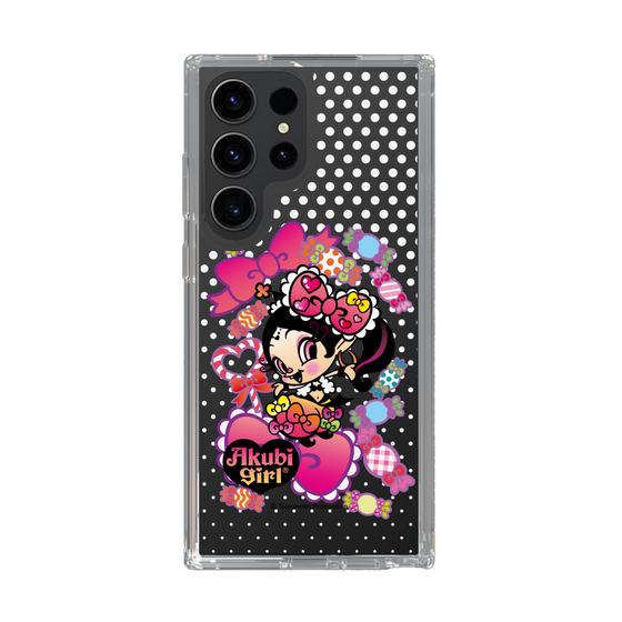スリムプロテクションケース［ アクビガール - キャンディーリボン ］