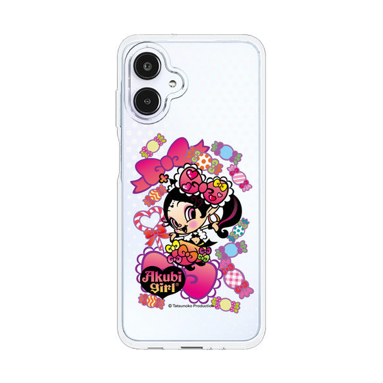 スリムプロテクションケース［ アクビガール - キャンディーリボン ］