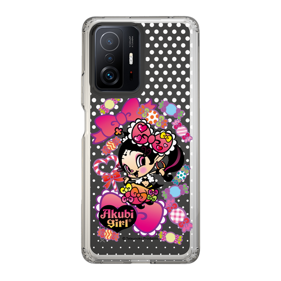 スリムプロテクションケース［ アクビガール - キャンディーリボン ］