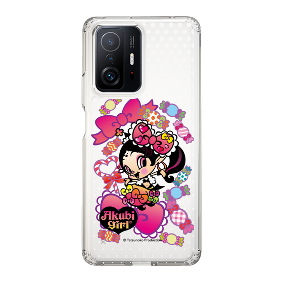 スリムプロテクションケース［ アクビガール - キャンディーリボン ］