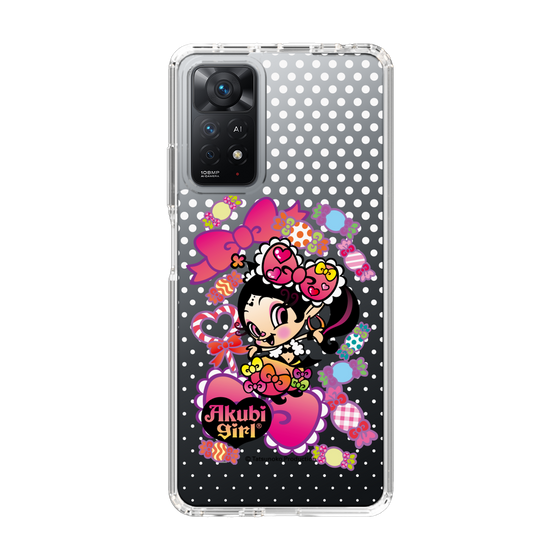 スリムプロテクションケース［ アクビガール - キャンディーリボン ］