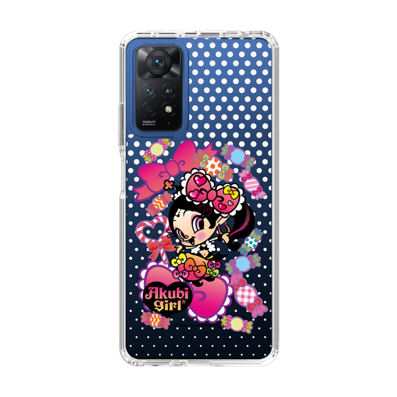 スリムプロテクションケース［ アクビガール - キャンディーリボン ］
