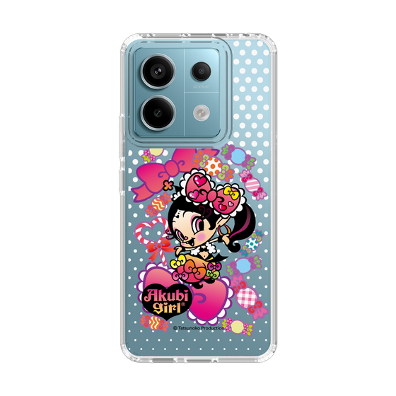 スリムプロテクションケース［ アクビガール - キャンディーリボン ］