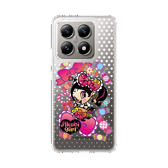 スリムプロテクションケース［ アクビガール - キャンディーリボン ］