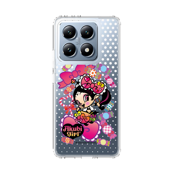 スリムプロテクションケース［ アクビガール - キャンディーリボン ］