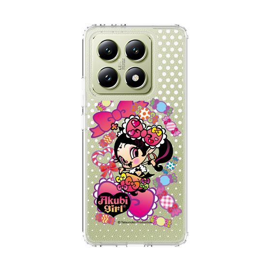 スリムプロテクションケース［ アクビガール - キャンディーリボン ］