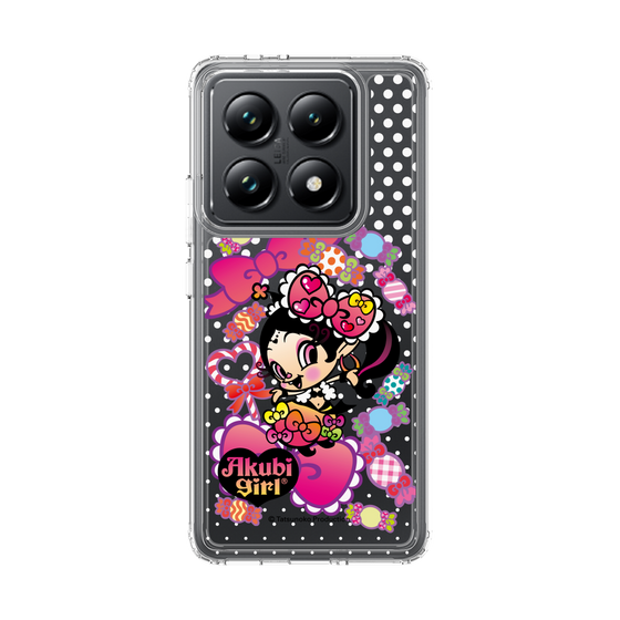 スリムプロテクションケース［ アクビガール - キャンディーリボン ］