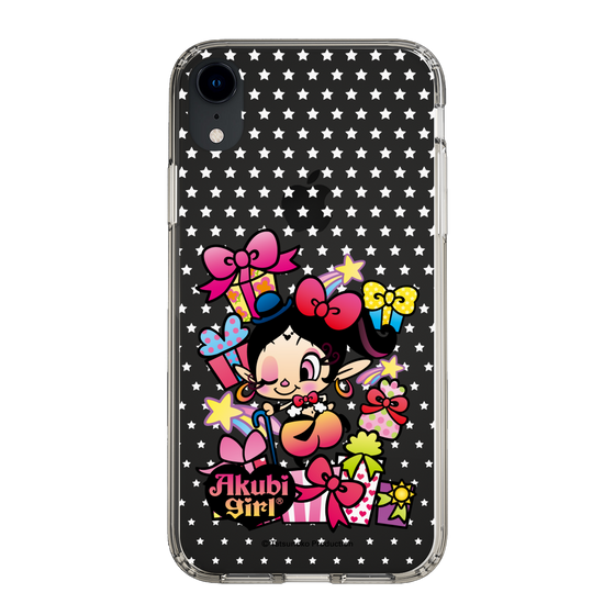 スリムプロテクションケース［ アクビガール - プレゼントリボン ］
