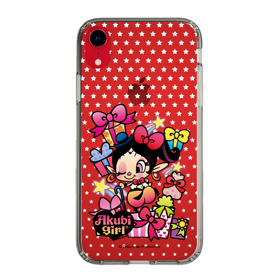 スリムプロテクションケース［ アクビガール - プレゼントリボン ］