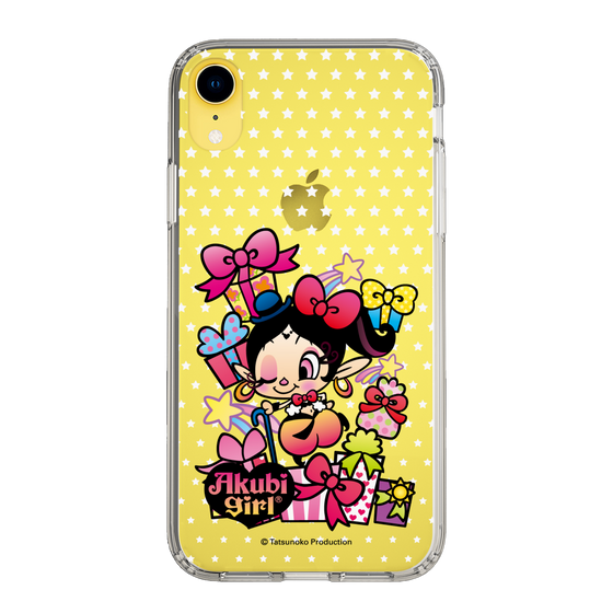 スリムプロテクションケース［ アクビガール - プレゼントリボン ］