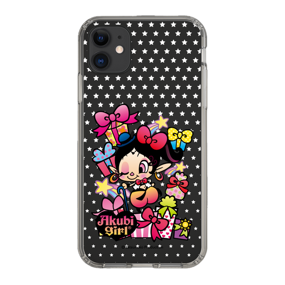 スリムプロテクションケース［ アクビガール - プレゼントリボン ］