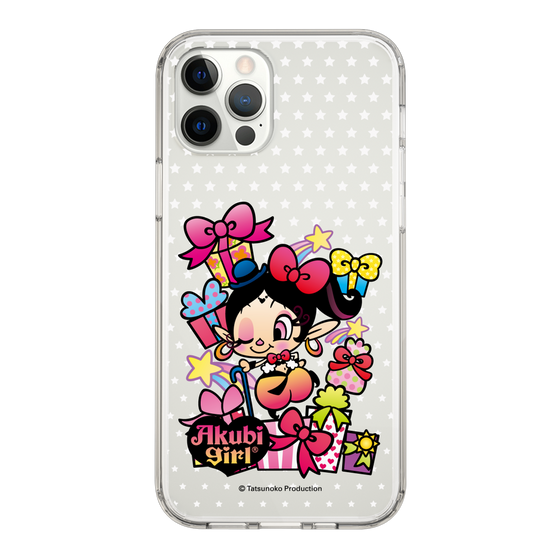 スリムプロテクションケース［ アクビガール - プレゼントリボン ］