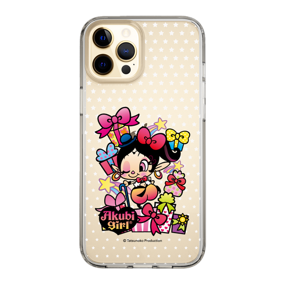 スリムプロテクションケース［ アクビガール - プレゼントリボン ］