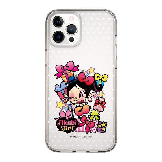 スリムプロテクションケース［ アクビガール - プレゼントリボン ］