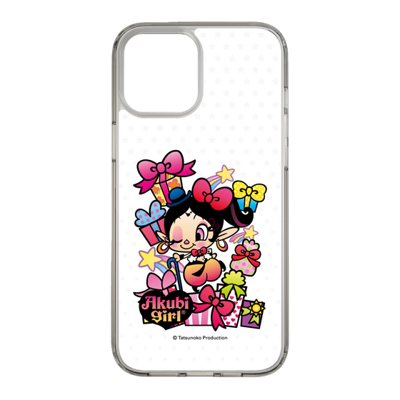 スリムプロテクションケース［ アクビガール - プレゼントリボン ］
