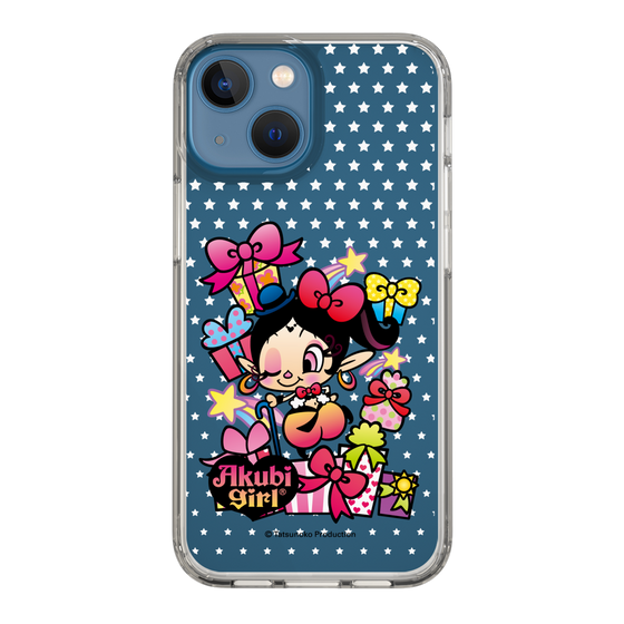 スリムプロテクションケース［ アクビガール - プレゼントリボン ］