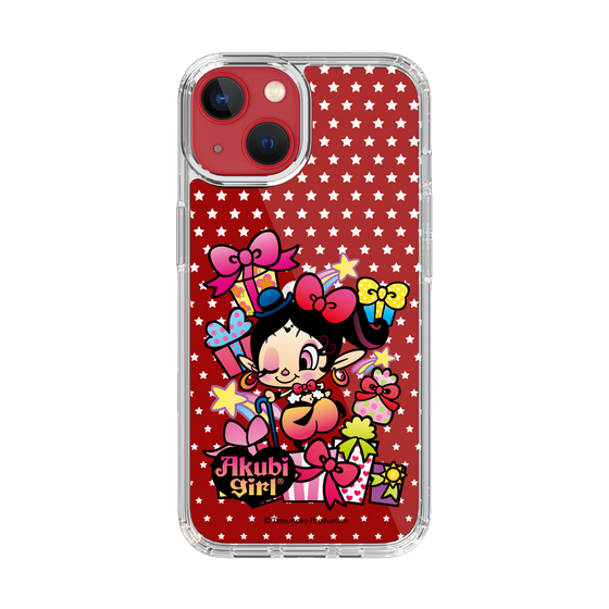 スリムプロテクションケース［ アクビガール - プレゼントリボン ］
