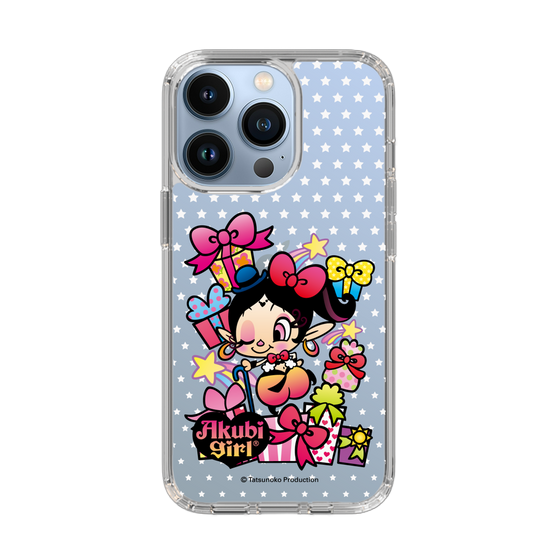 スリムプロテクションケース［ アクビガール - プレゼントリボン ］