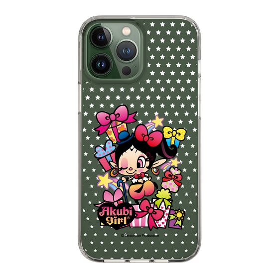 スリムプロテクションケース［ アクビガール - プレゼントリボン ］
