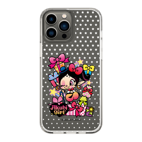 スリムプロテクションケース［ アクビガール - プレゼントリボン ］
