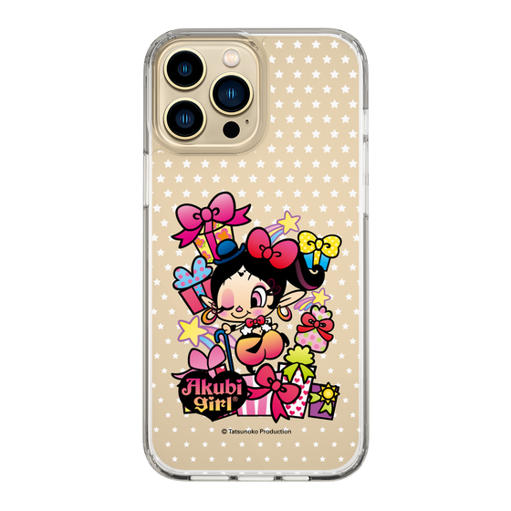 スリムプロテクションケース［ アクビガール - プレゼントリボン ］
