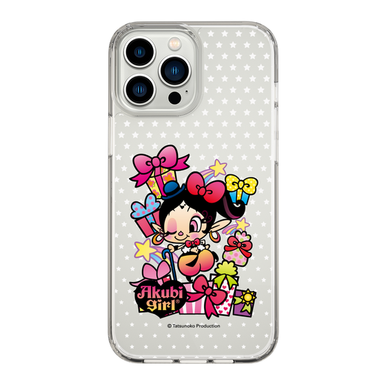 スリムプロテクションケース［ アクビガール - プレゼントリボン ］