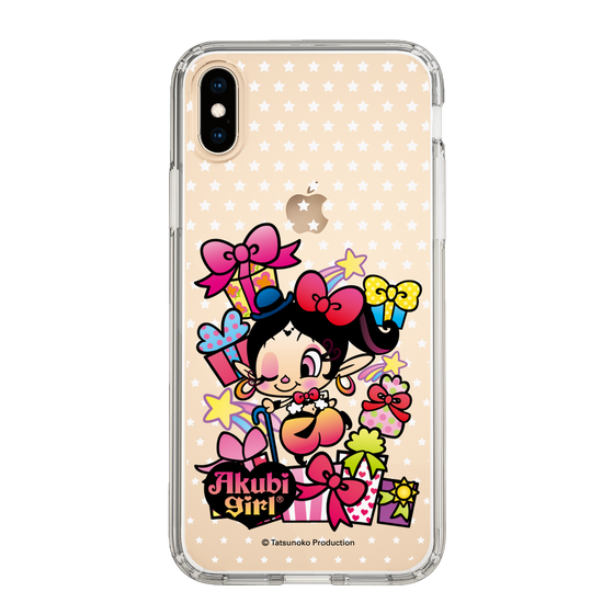 スリムプロテクションケース［ アクビガール - プレゼントリボン ］