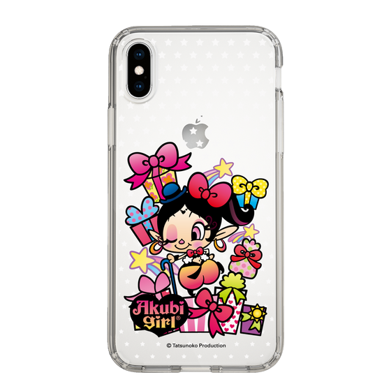 スリムプロテクションケース［ アクビガール - プレゼントリボン ］