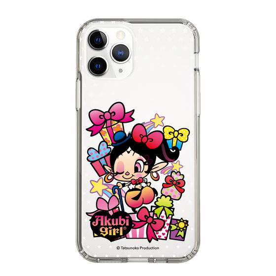 スリムプロテクションケース［ アクビガール - プレゼントリボン ］
