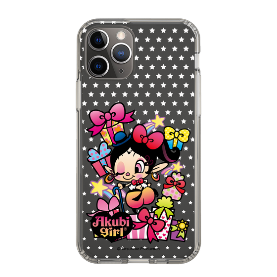 スリムプロテクションケース［ アクビガール - プレゼントリボン ］