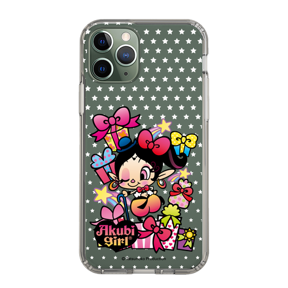 スリムプロテクションケース［ アクビガール - プレゼントリボン ］