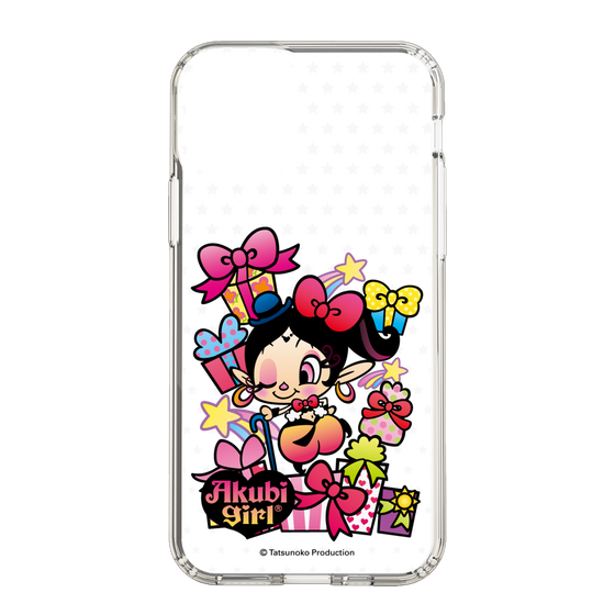 スリムプロテクションケース［ アクビガール - プレゼントリボン ］